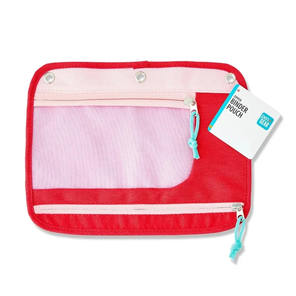 🆕Pen + Gear 2 Zipper Binder Pencil Pouch - NEW